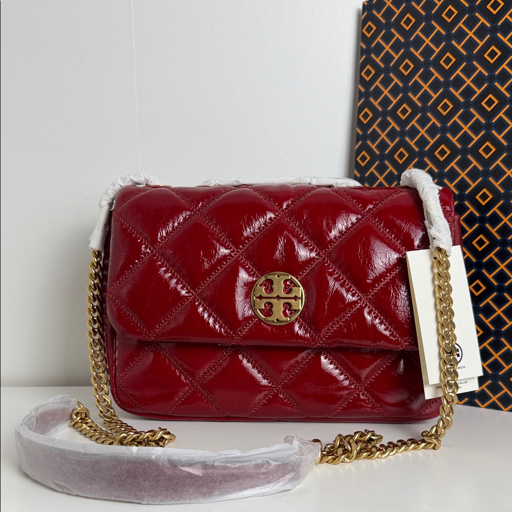 Nwt Tory Burch Willa Shine Small Shoulder Bag